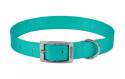 Small - 5/8-Inch X 14-Inch Teal Coastal Single-Ply Dog Collar